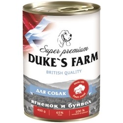 Корм для собак Dukes Farm Adult Canned Lamb/Buffalo 0.4 kg