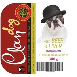Корм для собак Clan Adult Canned Beef/Liver 0.3 kg
