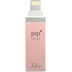 USB Flash (флешка) PQI iConnect mini 32Gb (розовый)