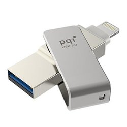 USB Flash (флешка) PQI iConnect mini 64Gb (серебристый)