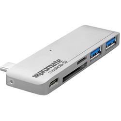 Картридер/USB-хаб Promate MacHub-12