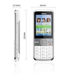 Мобильный телефон Nokia C5 (серебристый)