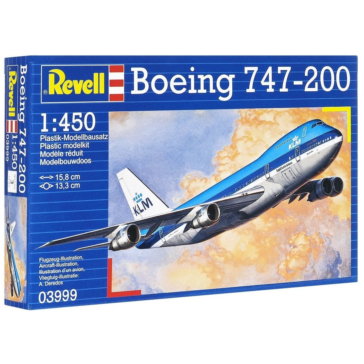 Сборная модель Revell Boeing 747-200 (1:450) .