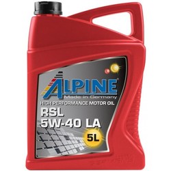 Моторные масла Alpine RSL 5W-40 LA 5L