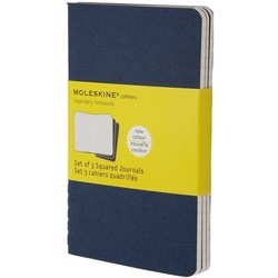 Блокнот Moleskine Set of 3 Squared Cahier Journals Large Blue