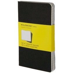 Блокнот Moleskine Set of 3 Squared Cahier Journals Large Black